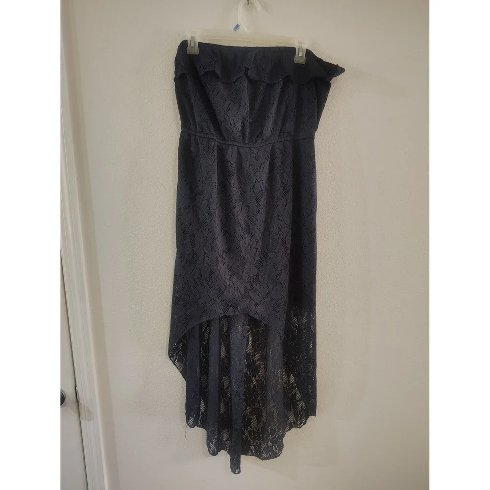 rue 21 black lace dress Rue 21 Lace Dress Young Women Child Size Medium Lined School Core Red/Black
